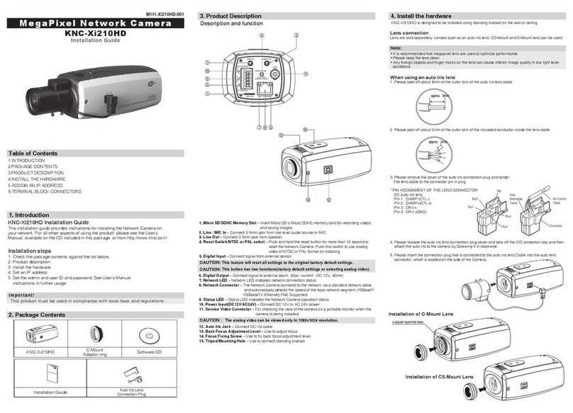Onvif Link Eye KNC-Xi210HD installation guide