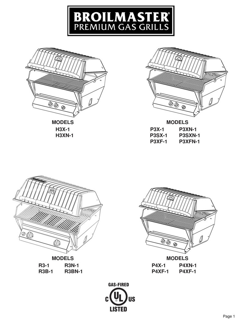 Broil King P3X-1 owner's manual