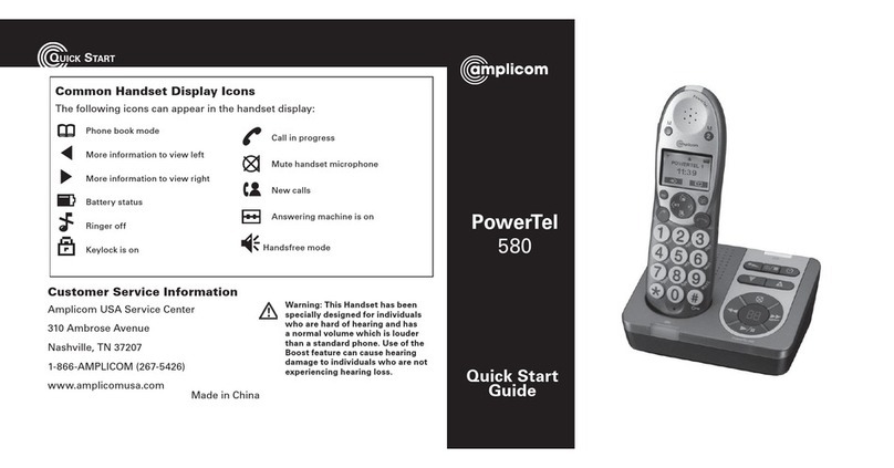 Amplicom PowerTel 580 Combo quick start guide