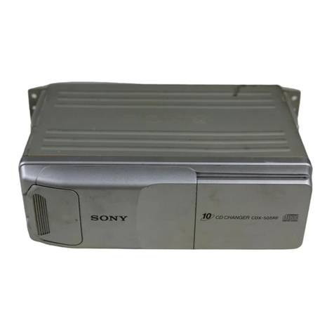 Sony CDX-505RF - Compact Disc Changer System operating instructions