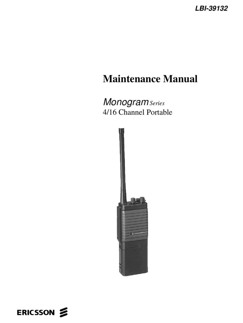 Ericsson Monogram Series LBI-39132 User manual