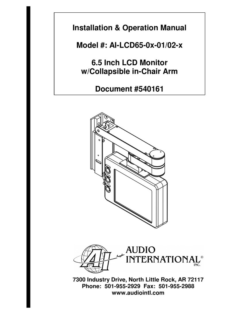 Audio international AI-LCD65-0x-01 User manual