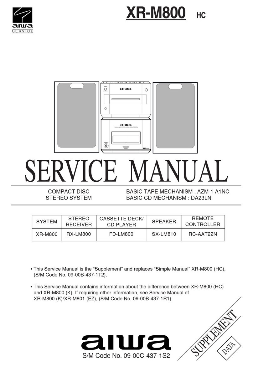 Aiwa XR-M800 HC User manual