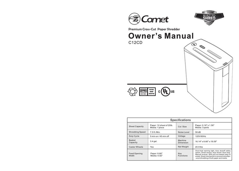 Comet C12CD User manual