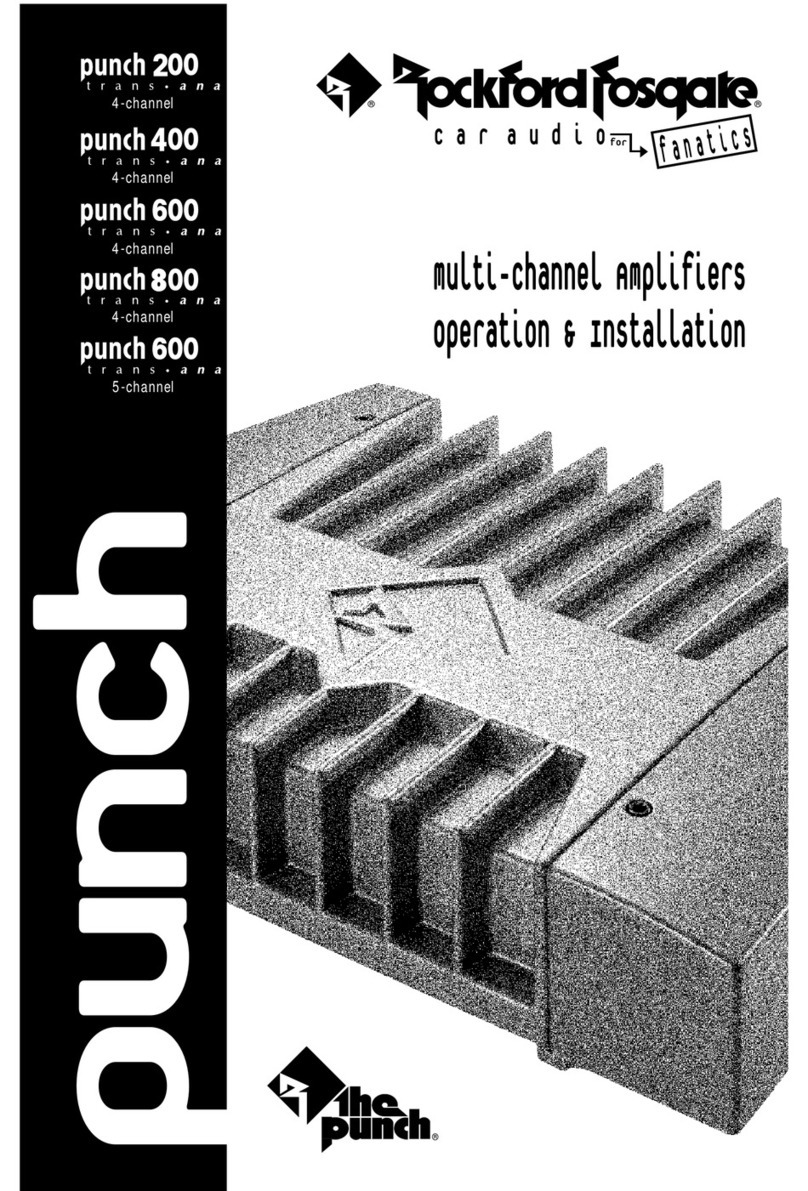 Rockford Fosgate PUNCH 200 User manual
