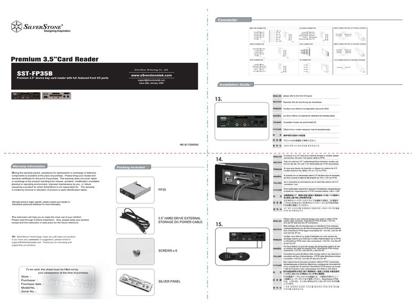 SilverStone SST-FP35B user manual