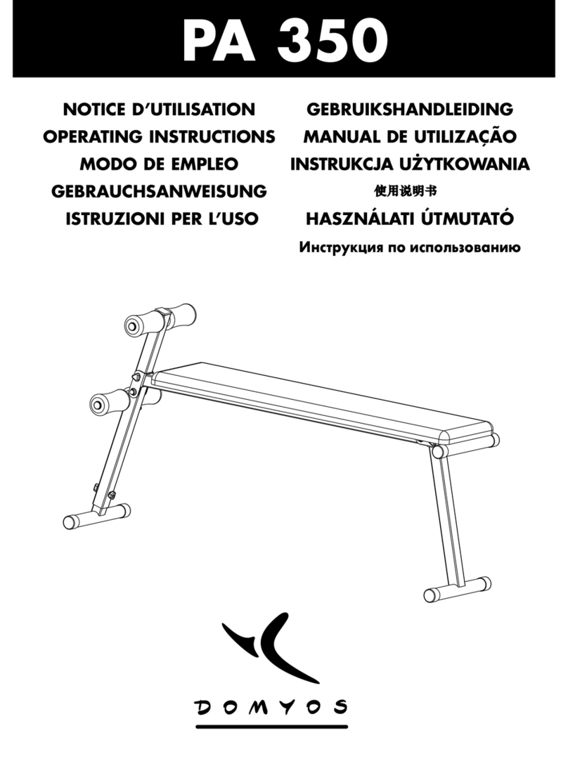 Domyos PA 350 User manual