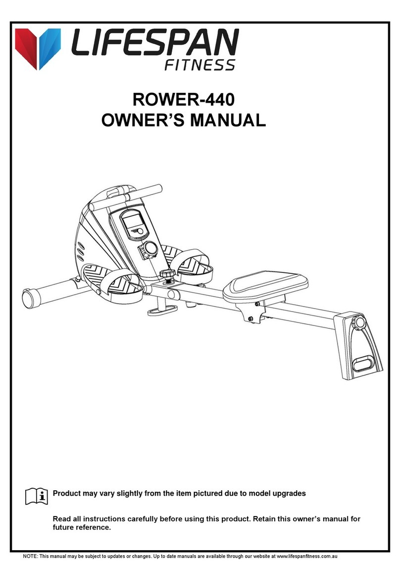 Life Span ROWER-440 User manual