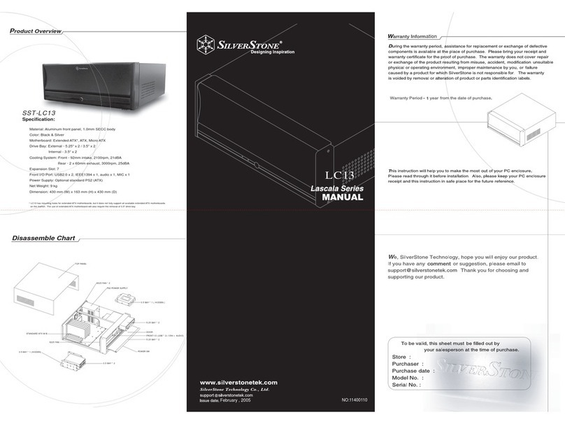 SilverStone LCD 13 User manual