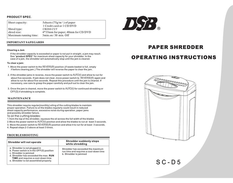 DSB SC-D5 User manual