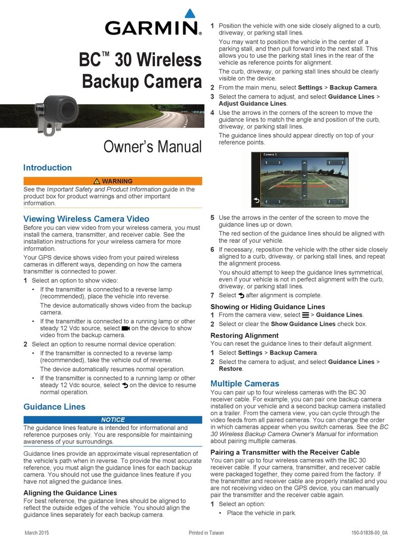 Garmin BC 30 User manual