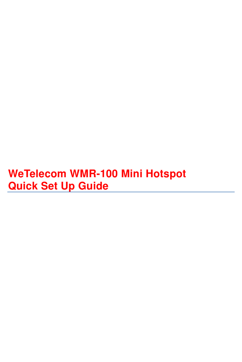 Wetelecom WMR-100 Quick setup guide