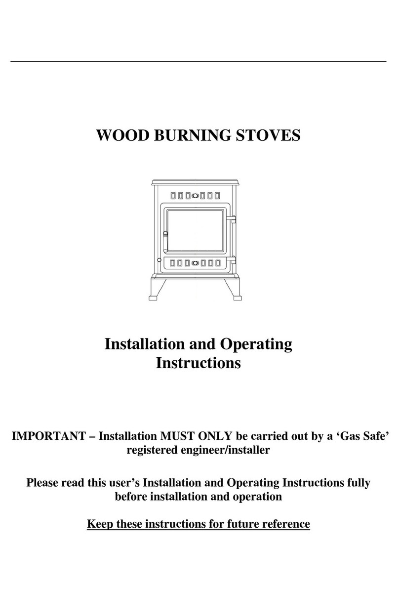 Toastie Woodburners OFNI Installation and operating instructions