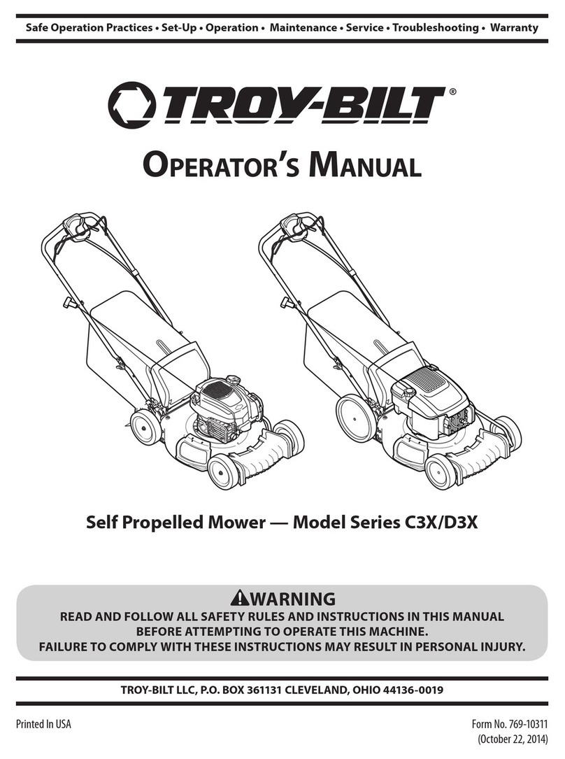 Troy-Bilt C3X Series Operator's manual