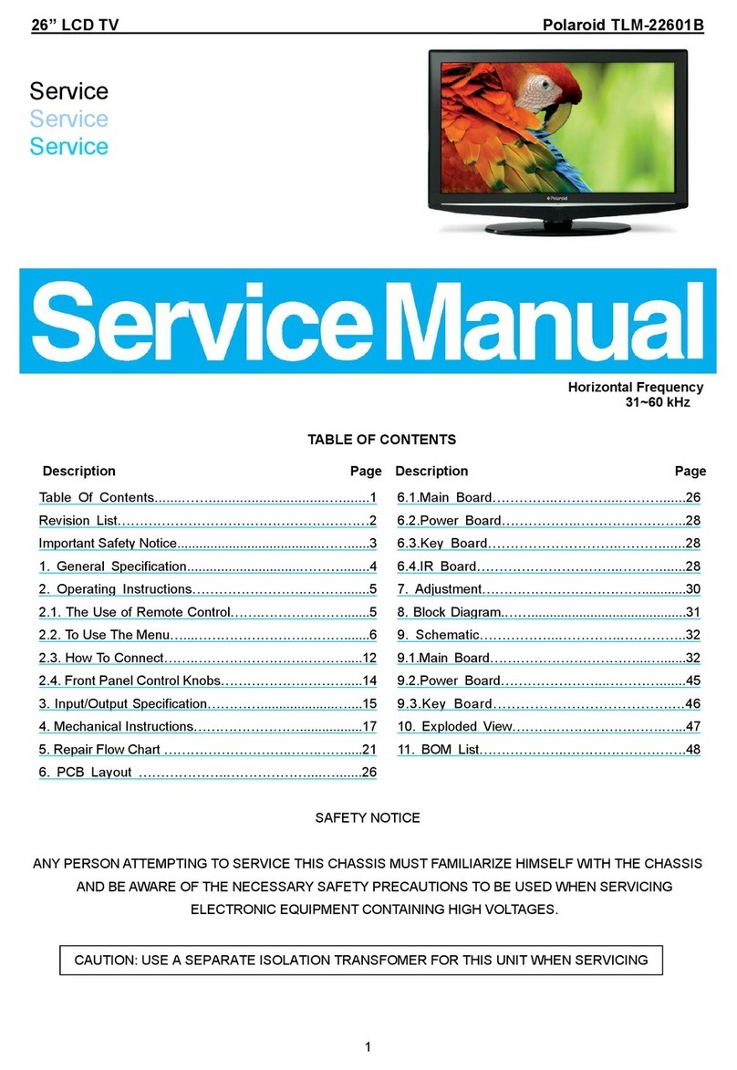 Polaroid TLM-22601B User manual