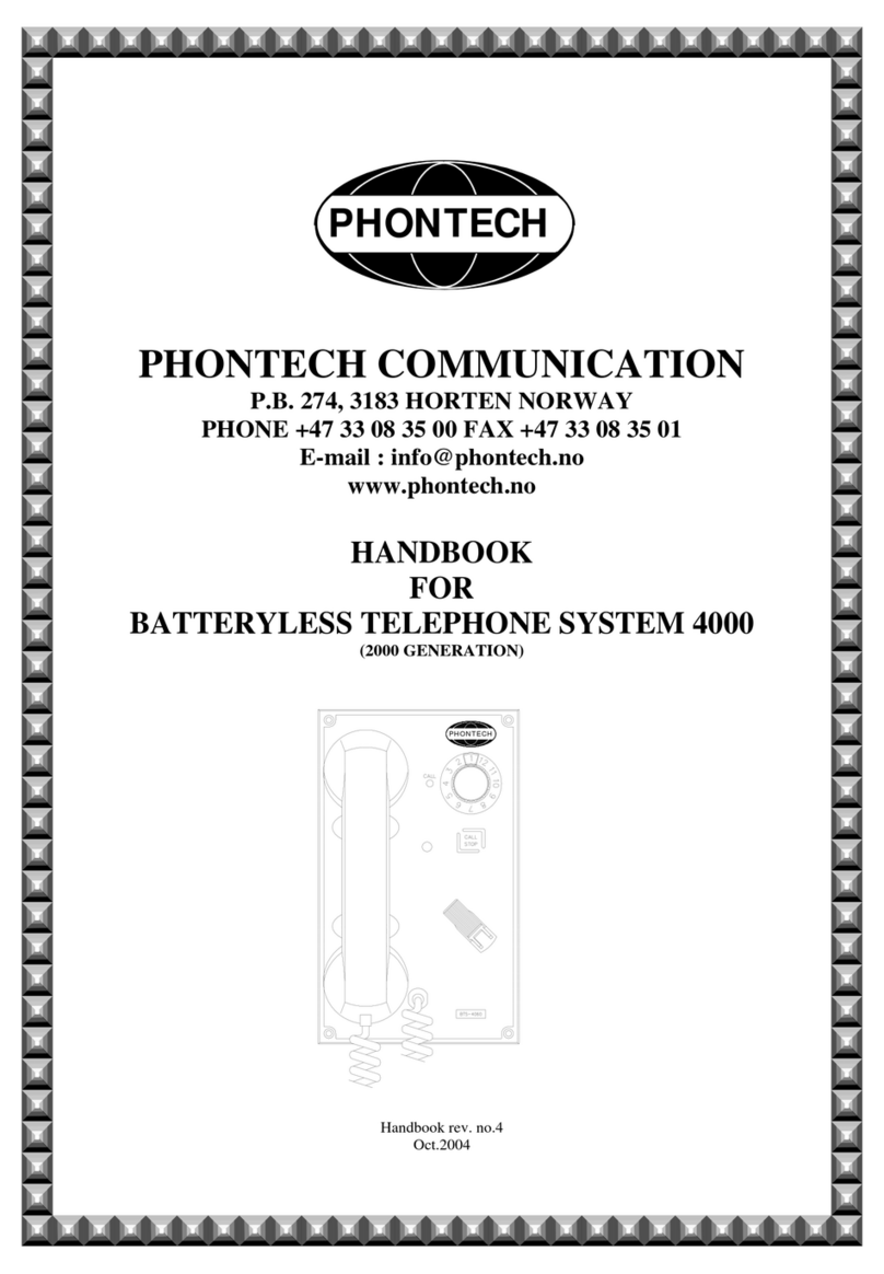 Phontech Communication 4000 user manual