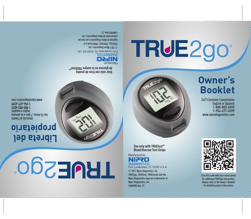 NIPRO Diagnostics True2go User manual
