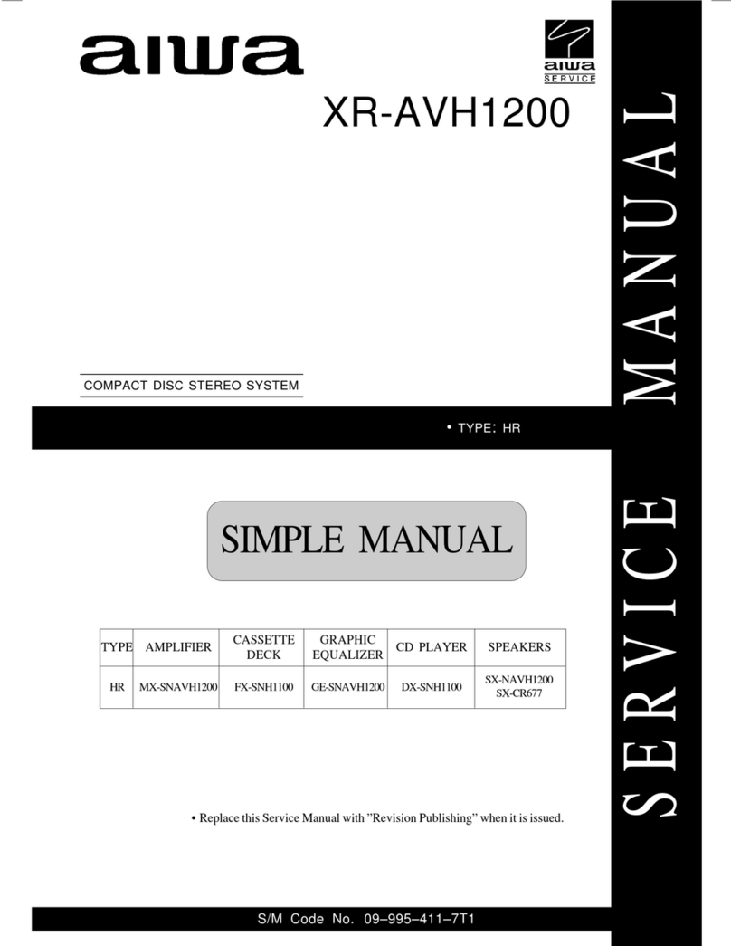 Aiwa XR-AVH1200 User manual