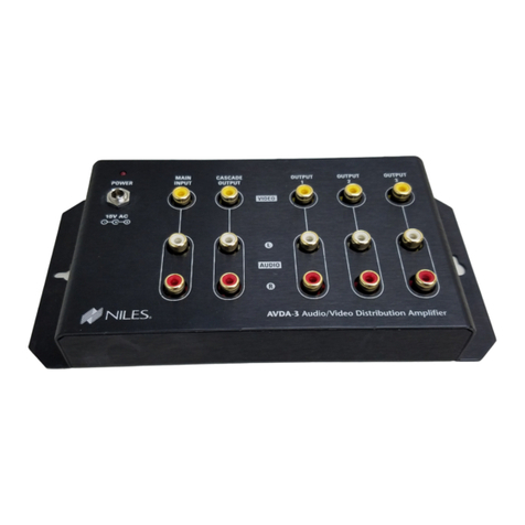 Niles AVDA-3 Installation and operation guide