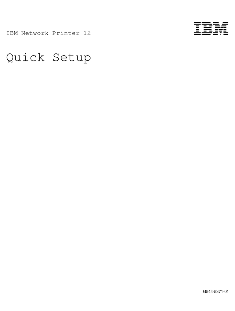 IBM Network Printer 12 Quick setup