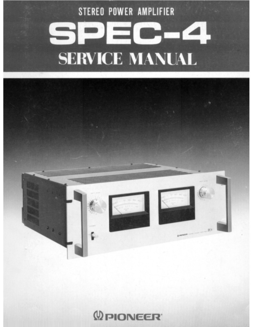 Pioneer SPEC-4 User manual