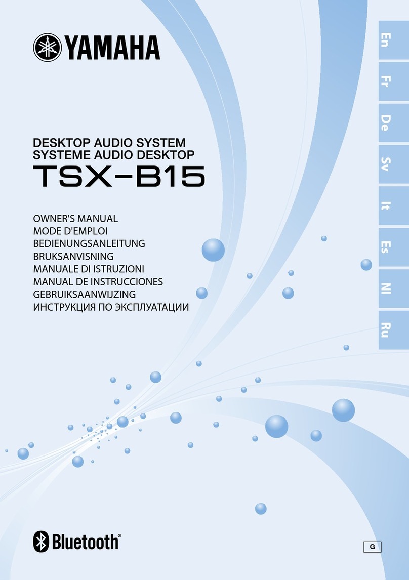 Yamaha TSX-B15 owner's manual