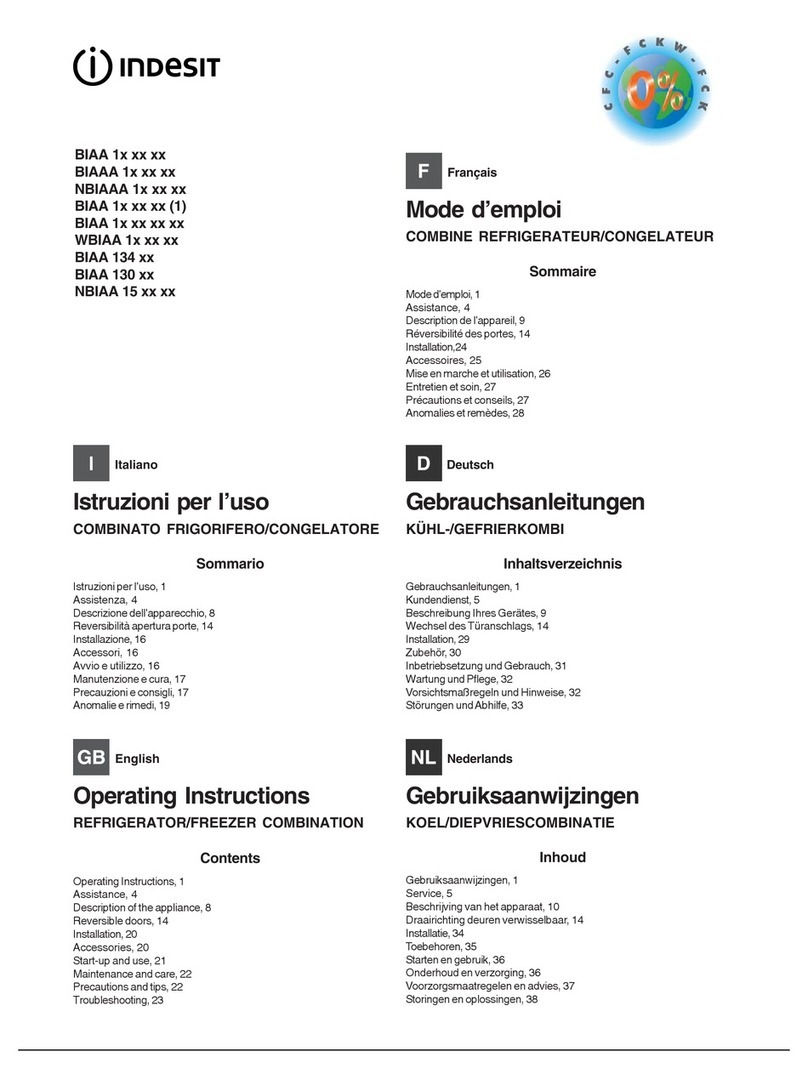 Indesit BIAA 1 Series User manual