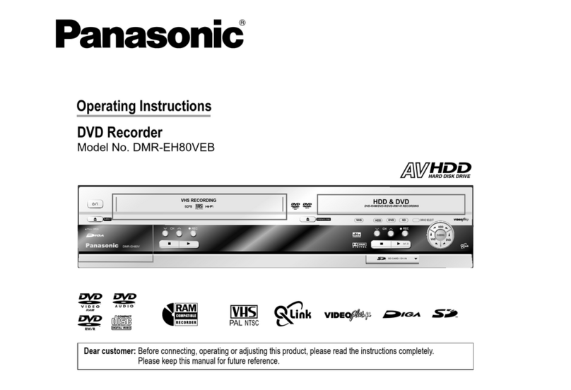 Panasonic Diga DMR-EH80VEB User manual