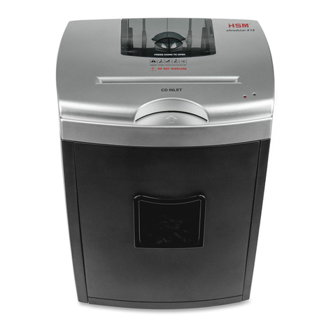 HSM shredstar User manual