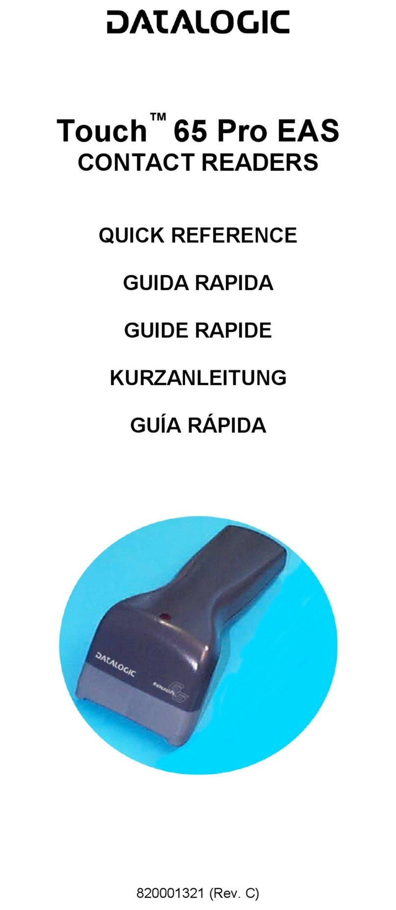 Datalogic Touch 65 Pro quick reference