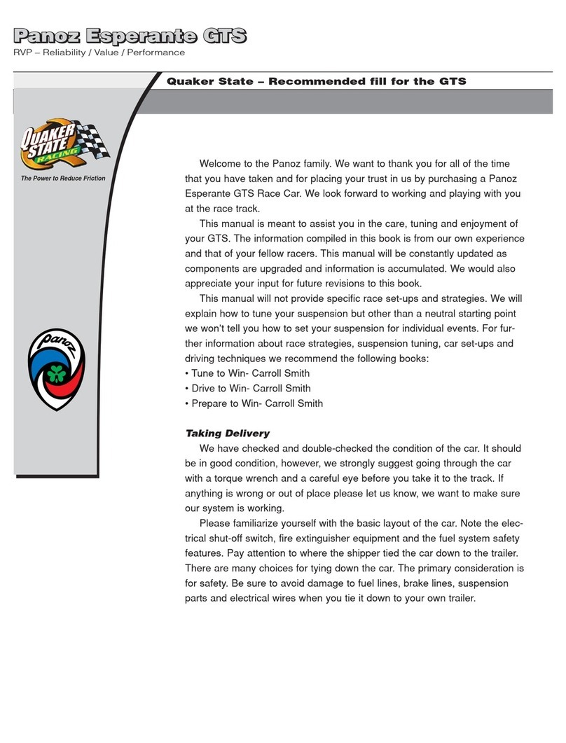 Panoz Esperante GTS instruction manual
