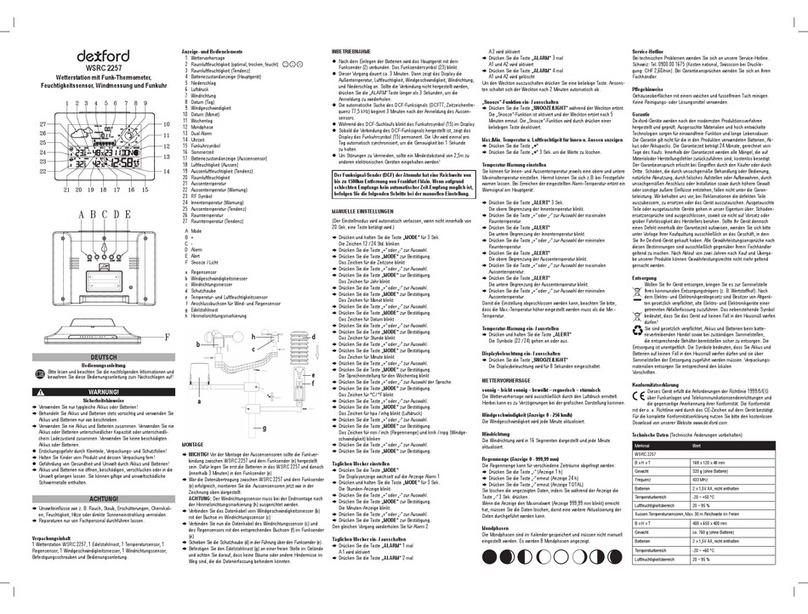 Dexford WSRC 2257 User manual