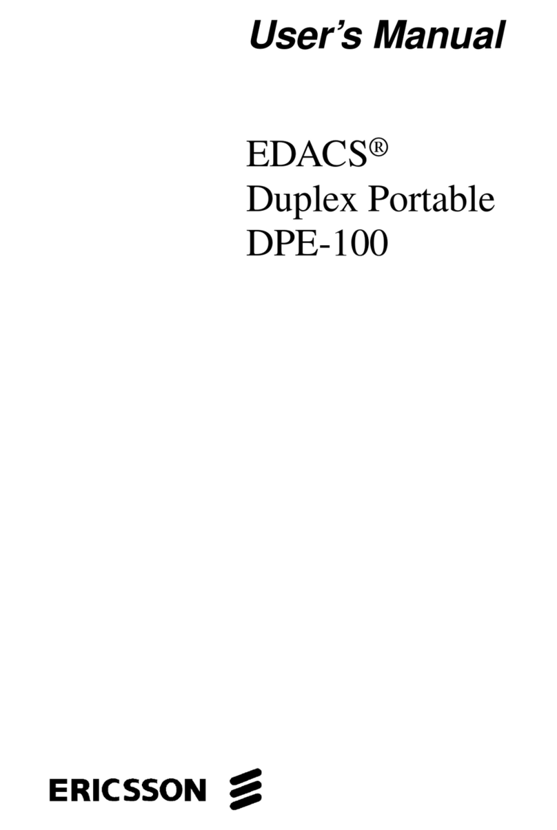 Ericsson EDACS DPE-100 user manual