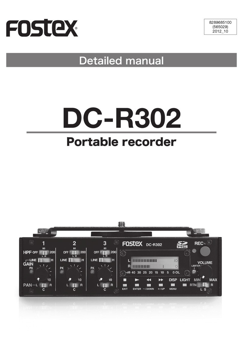 Fostex DC-R302 Operating and maintenance manual Fostex DC-R302 Operating and maintenance manual