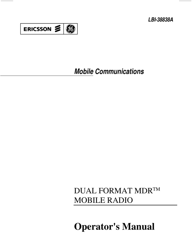 ericss DUAL FORMAT MDR Operator's manual