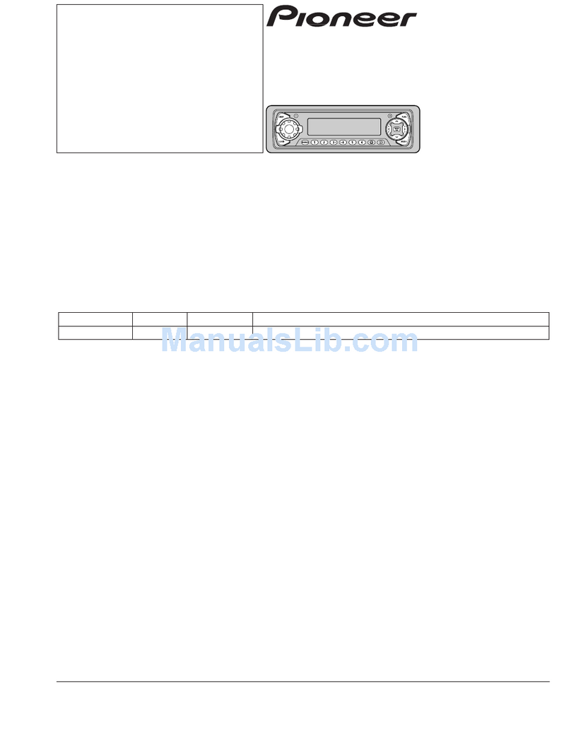 Pioneer Suepr Tuner III DEH-P7200 User manual