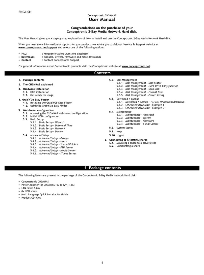 Conceptronic CH3MNAS User manual