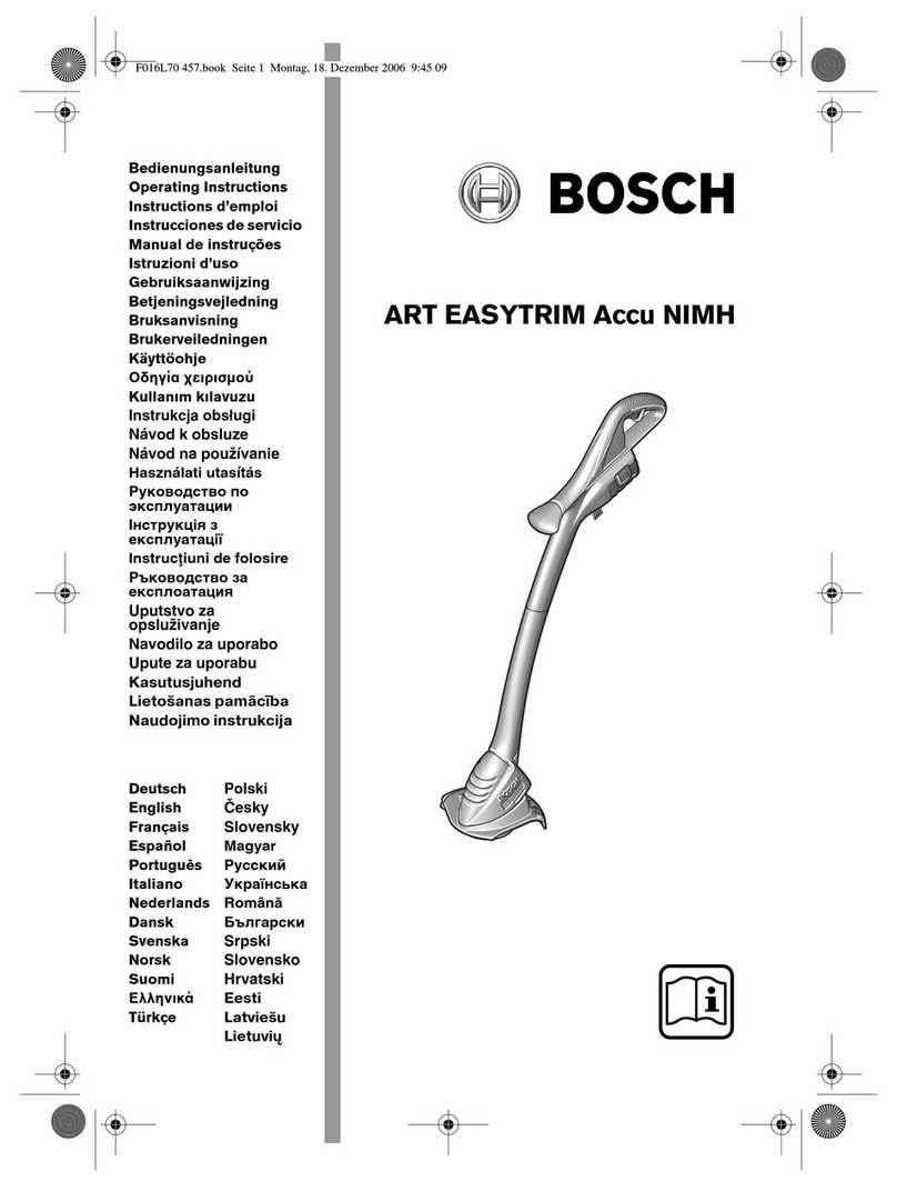 Bosch ART EASYTRIM Accu NIMH User manual