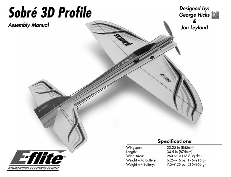 E-FLITE Sobre 3D Profile User manual