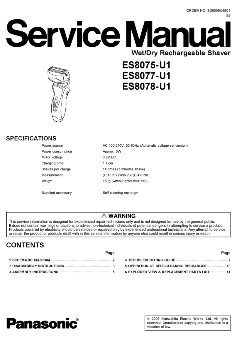 Panasonic ES8075-U1 Service manual