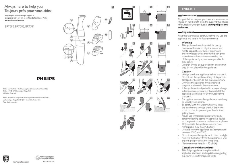 Philips BRT381 user manual