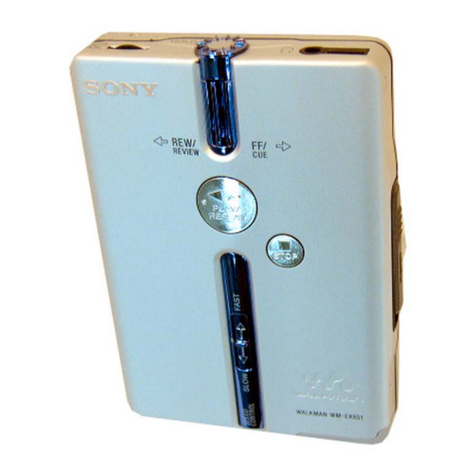 Sony Walkman WM-EX651 User manual