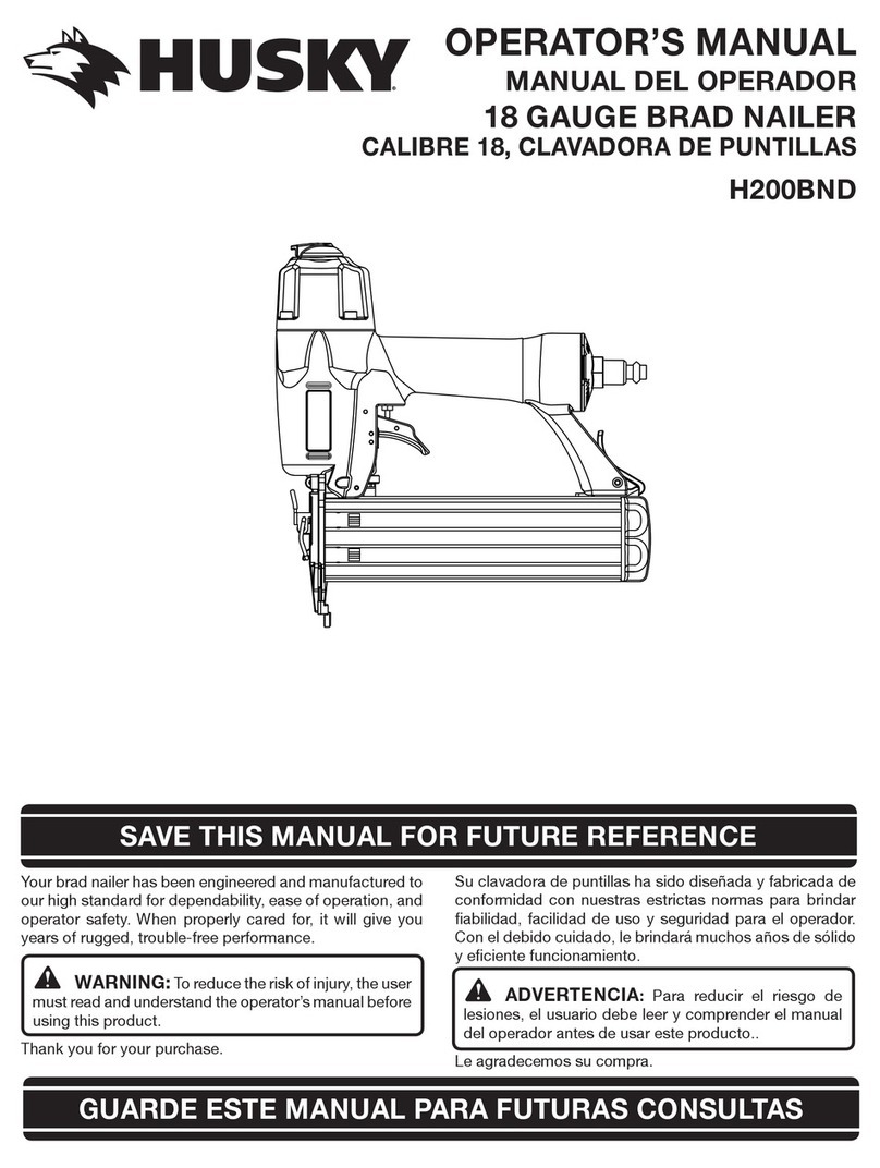 Husky H200BND Operator's manual