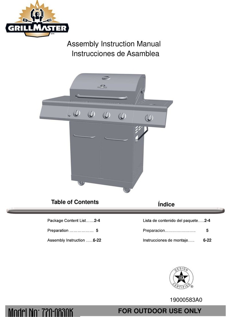 GrillMaster 720-0830K Installation guide GrillMaster 720-0830K Installation guide