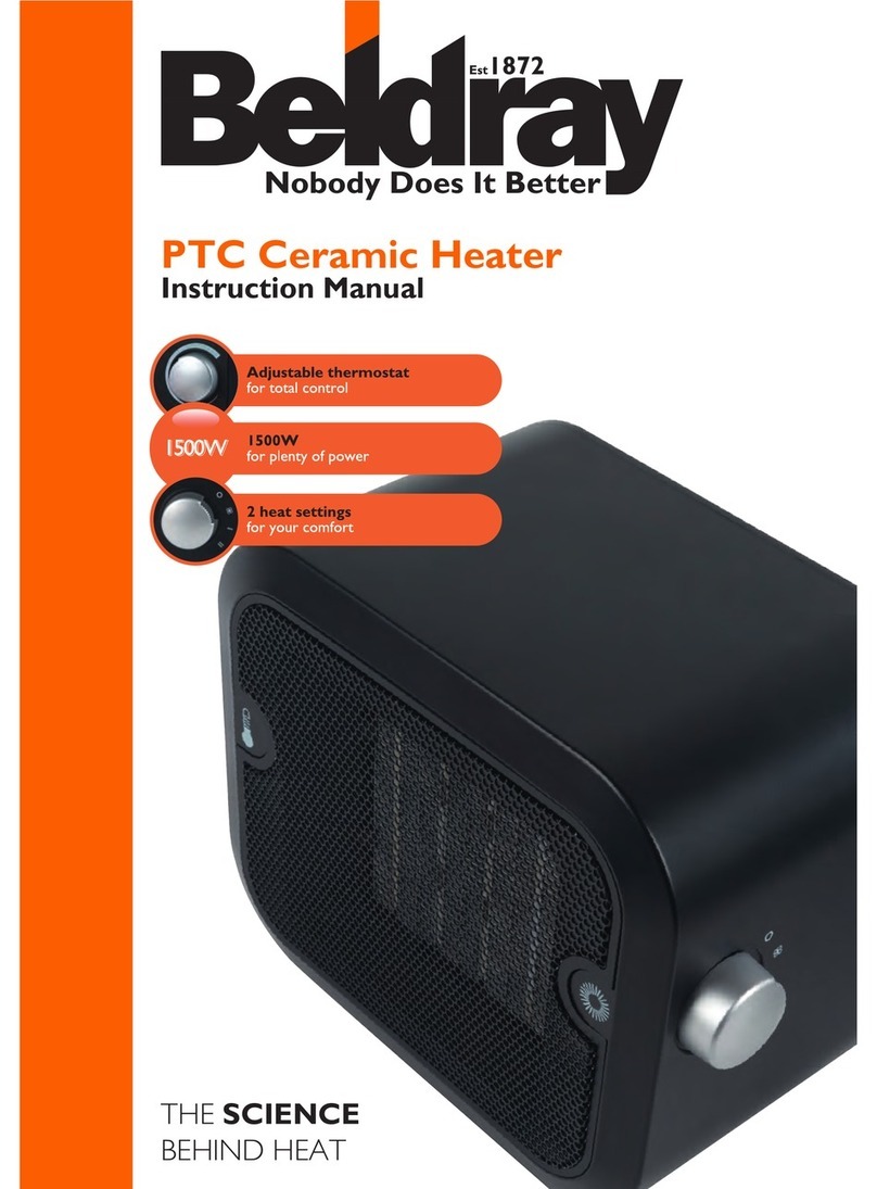 Beldray EH0397 PTC User manual