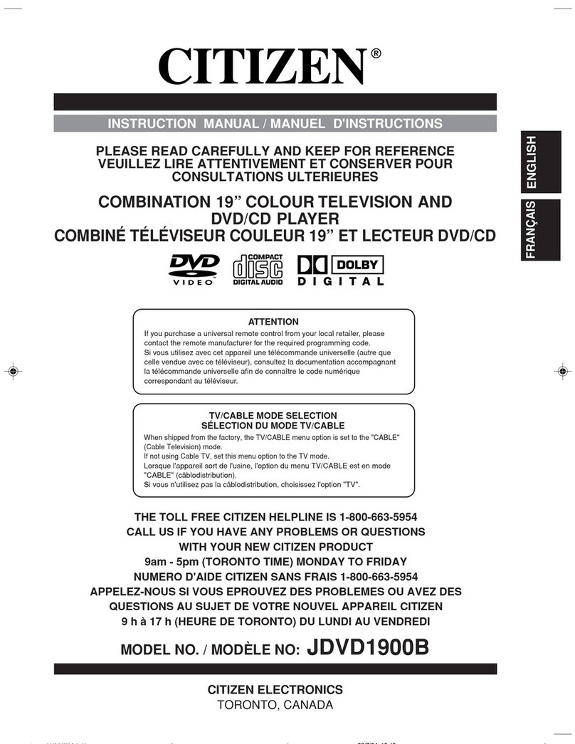 Citizen JDVD1900B User manual
