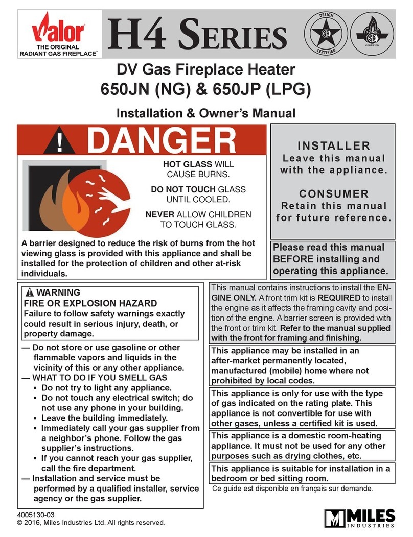 Valor 650JN Operating instructions