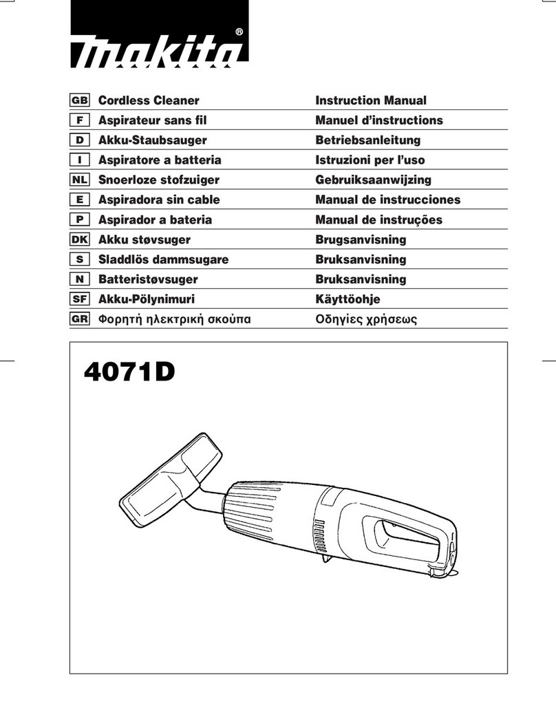 Makita HANDY VAC II 4071D User manual