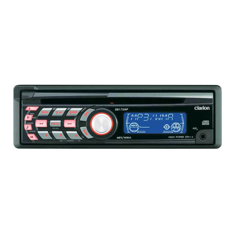 Clarion DB175MP owner's manual