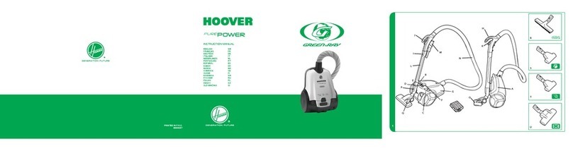 Hoover PurePower Greenray instruction manual